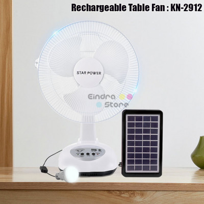 Rechargeable Table Fan : KN-2912